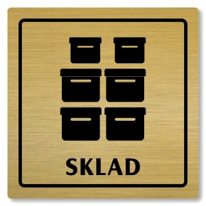 Sklad, 80x80mm, zlatá, Arizona